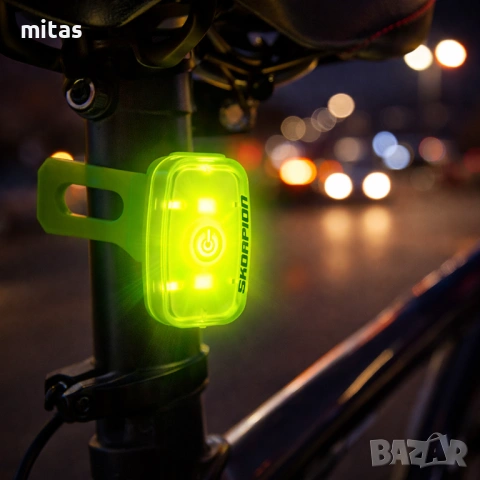 LED светлина за велосипед Skorpion ARL-241 (бял + червен диод), снимка 4 - Аксесоари за велосипеди - 40748555