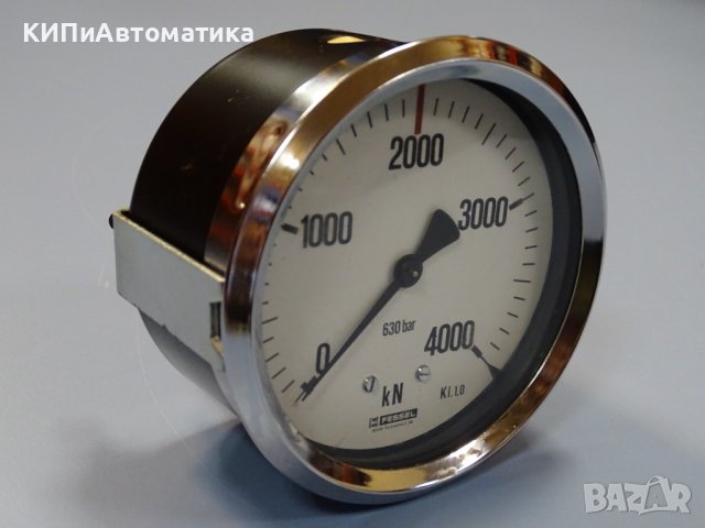 Манометър Fessel 630 bar 4000kN Ф 100 pressure gauge