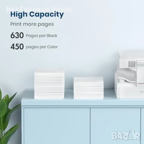 Нови 62XL Ink Cartridge за HP Envy OfficeJet Черна и Цветна Мастилница 2 броя принтер мастило печат, снимка 3 - Консумативи за принтери - 56124352