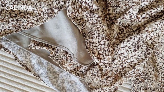 Zara нова есенна рокля кафяв меланж, снимка 6 - Рокли - 52159512