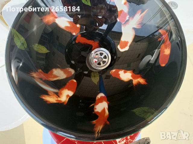 Стъклена мивка с уникален дизайн с рибки
