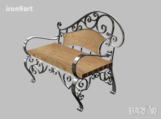 маси , пейки и столове от ковано желязо, снимка 12 - Други - 40346178