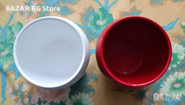 Комплект керамични саксии за цветя. Нови., снимка 3 - Саксии и кашпи - 53940604