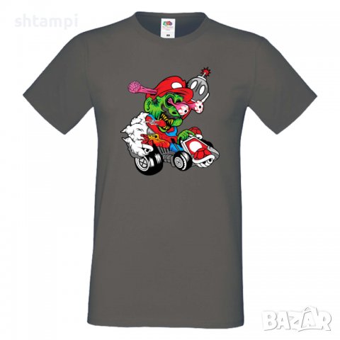 Мъжка тениска Mario Cart Zombie 3 Игра,Изненада,Подарък,Празник,Повод, снимка 16 - Тениски - 37236088