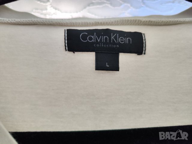 Calvin Klein дамска блуза с дълъг ръкав, Л/L размер с бродерия , снимка 3 - Блузи с дълъг ръкав и пуловери - 40532278