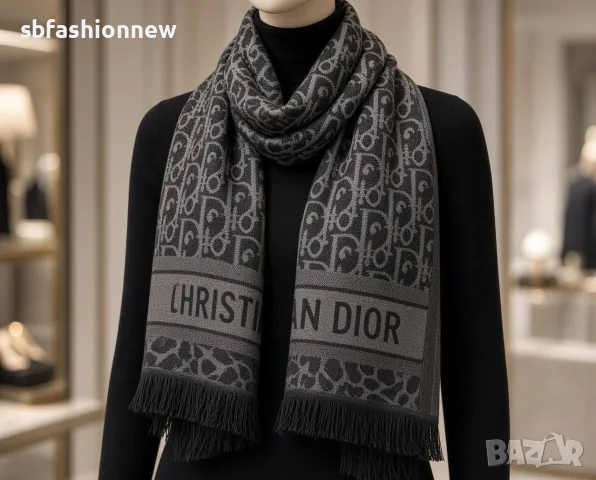 Christian Dior шал ✨ кашмир и коприна