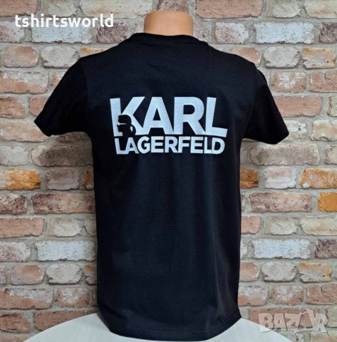 Нова мъжка тениска с дигитален печат Karl Lagerfeld С ГРЪБ, снимка 3 - Тениски - 42649273