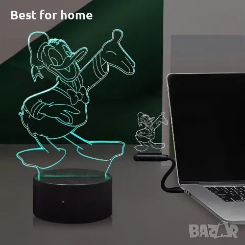 Donald Duck 3D лампи с две плаки