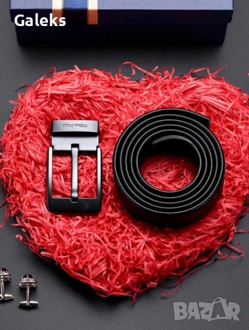 Мъжки официален колан за Панталони WilliamPAUL LEATH* Естествена телешка кожа!, снимка 3 - Колани - 50972897