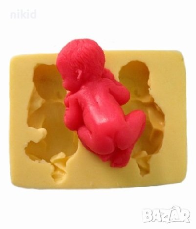 2 бр Спящо бебе бебета силиконов молд форма калъп фондан гипс калъп пита