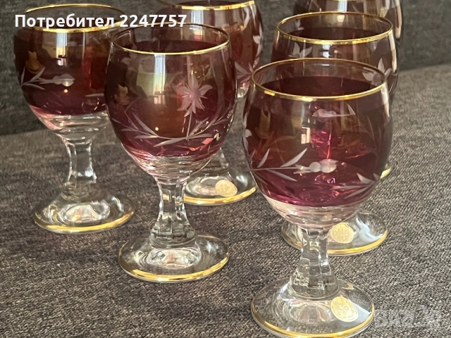 6 бр кристални чаши СИП България, снимка 3 - Чаши - 51521905