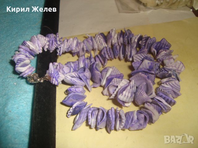 ЦВЕТНО МИДЕНО СЕДЕФЕНО АРТ ЛЯТНО КОЛИЕ ВЕЧЕРНО ПЛАЖНО БИЖУ 27142