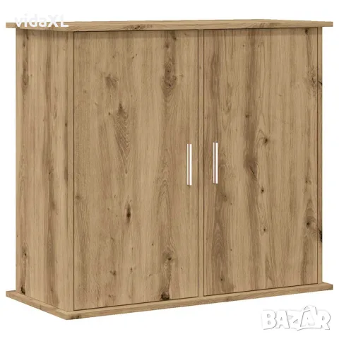 vidaXL Стойка за аквариум, дъб, 81x36x73 см, инженерно дърво