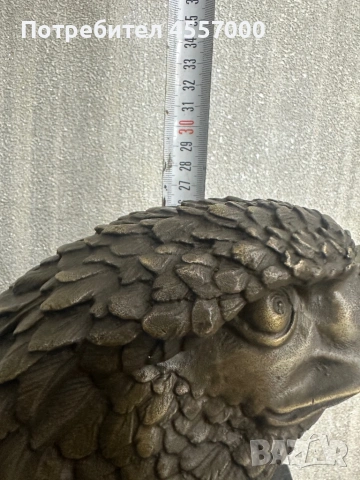 Луксозна бронзова скулптура на Орел върху черен мрамор – 27 см, снимка 3 - Антикварни и старинни предмети - 53088806