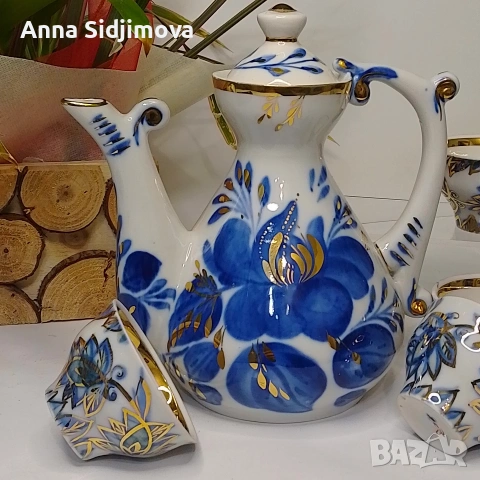 Руски порцелан сервиз , снимка 6 - Сервизи - 53253023