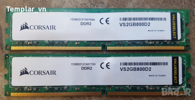 OCZ PLATINUM 4x2 DDR2 1066 PC2 8500 / Corsair VS 2x2 DDR2 800, снимка 4 - RAM памет - 38033041