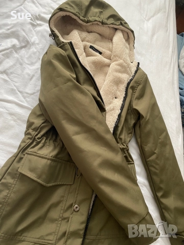 Дамска парка XS Khaki, снимка 6 - Якета - 51926221