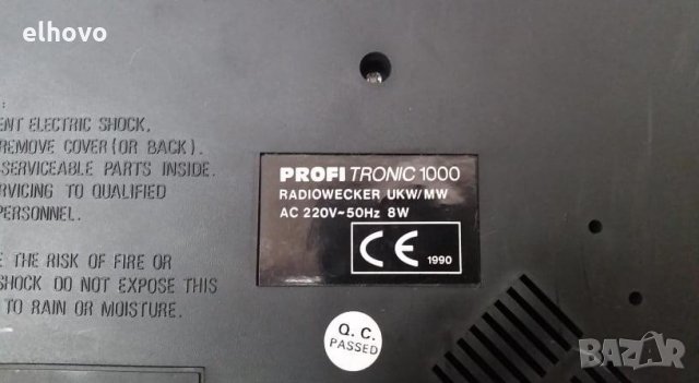 Радиочасовник Profitronic 1000 -1, снимка 3 - Други - 29645447