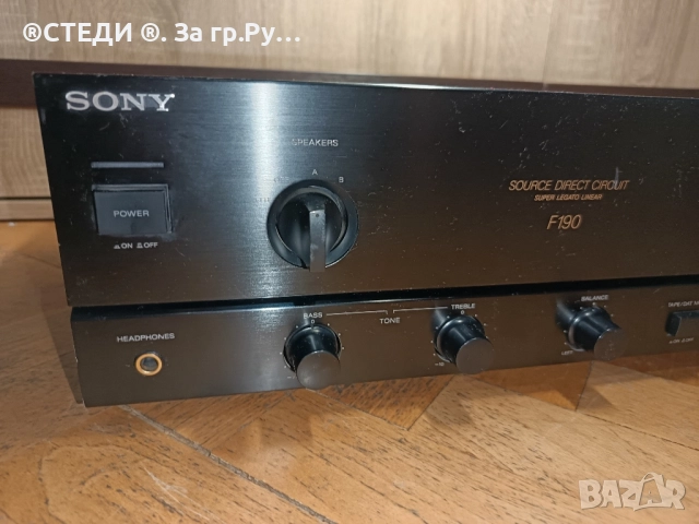 усилвател Sony TA-F190, снимка 3 - Ресийвъри, усилватели, смесителни пултове - 52513106