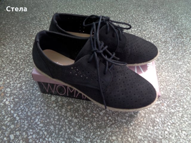 Дамски обувки пролетни / есенни, черни, с кутия, снимка 2 - Дамски ежедневни обувки - 30720104