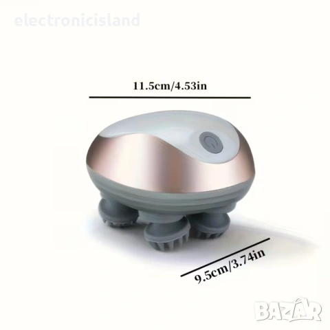 Умен масажор за глава - Акумулаторен уред за масаж на скалпа - за релаксация и на домашен любимец, снимка 6 - Други стоки за дома - 54032059