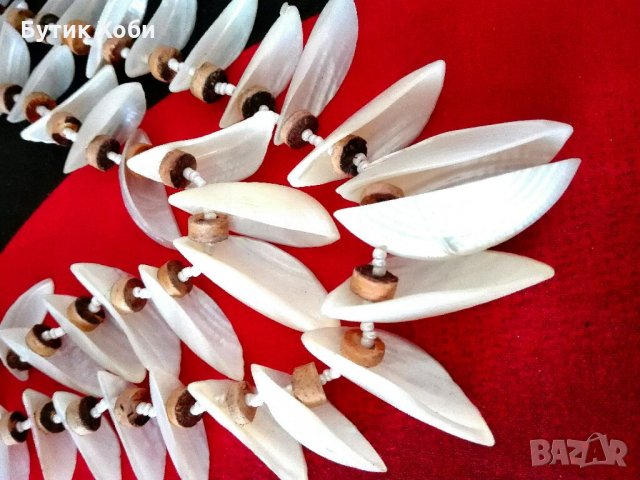 Комплект от естествен седеф 1, снимка 4 - Бижутерийни комплекти - 32089841