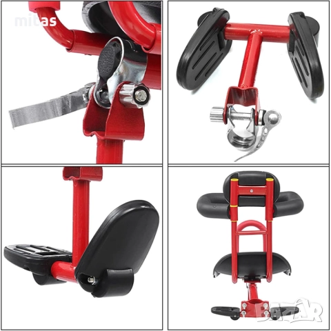 Детско столче за велосипед, Преден монтаж, Универсално, До 7г. / 25кг., снимка 5 - Аксесоари за велосипеди - 51312748