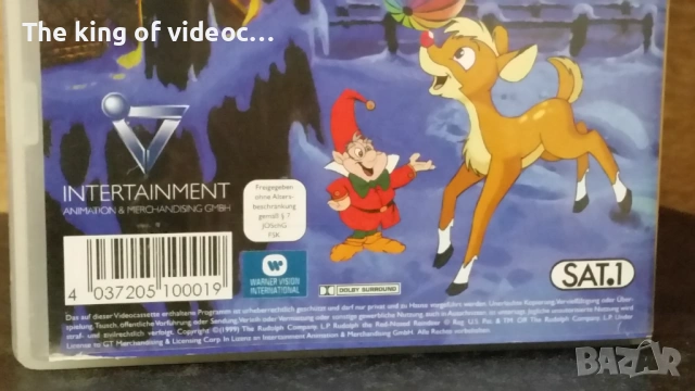 Видеокасета "  RUDOLPH " VHS  КАТО НОВА , снимка 6 - Анимации - 53134146