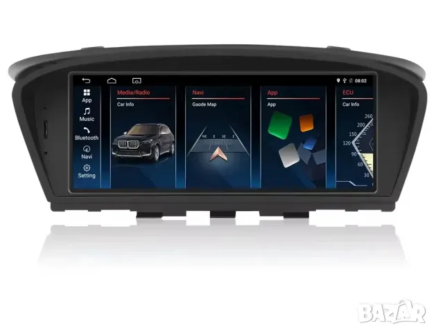 Мултимедия, BMW E60, E90, E91, 3, 5, 2005-2008, Двоен дин, Навигация, дисплей, екран Android, BMW