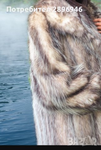 Късо дамско палто от опосум, снимка 1 - Якета - 44480187