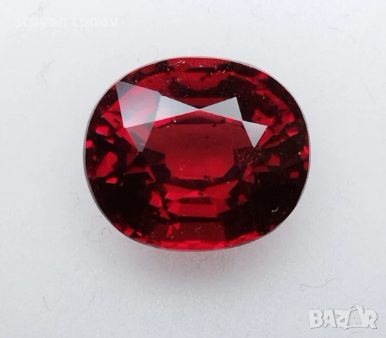 Голям гранат с дълбок червен цвят и VS чистота 6.62кт! Нов!!, снимка 5 - Пръстени - 46814946