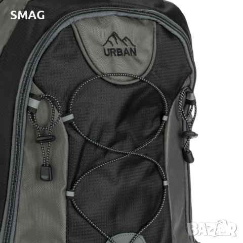 Пътна раница 40L черна и сива_1234588, снимка 4 - Раници - 52278331