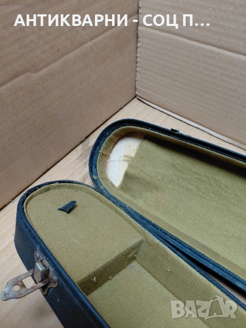 Соц Стар Калъф Куфар За Стар Музикален Инструмент Цигулка. 1323., снимка 10 - Антикварни и старинни предмети - 54209130