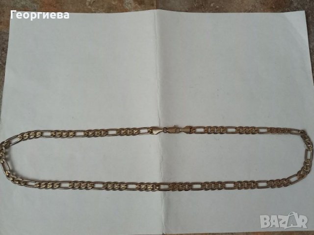 Ланец от стомана с позлата , снимка 5 - Колиета, медальони, синджири - 39903522