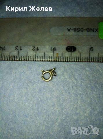 СТАРА СРЕБЪРНА ЗАКОПЧАЛКА КАРАБИНКА За ГРИВНИЧКА КОЛИЕ ВЕРИЖКА СРЕБРО 925 - За ЧАСТИ РЕМОНТ 38811, снимка 3 - Бижутерийни комплекти - 42426729