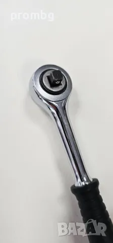 Тресчотка с гумирана дръжка Mannesmann 1/4'', в кутия, Германия, снимка 2 - Други инструменти - 47351024