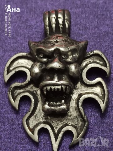 Масивна тежка сребърна висулка , снимка 2 - Колиета, медальони, синджири - 39619132