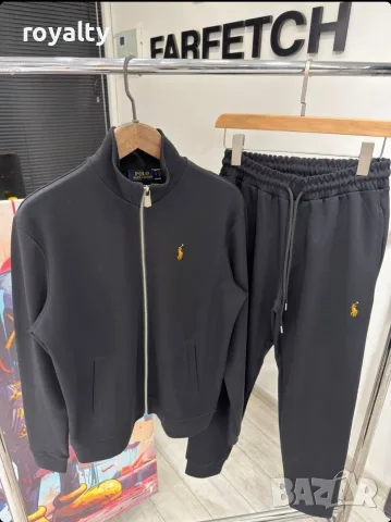 Polo Ralph Laurent Нов Черен Мъжки Комплект 