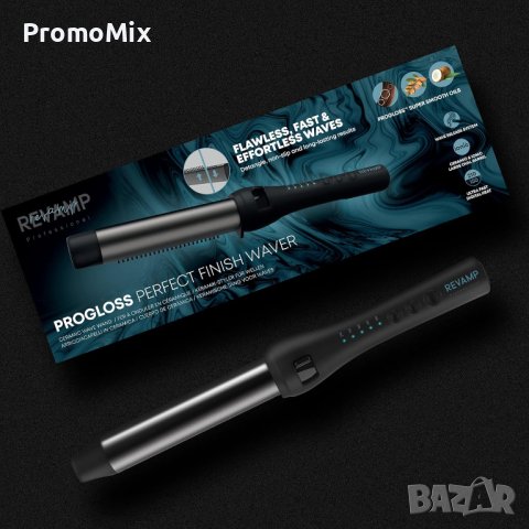 Маша за коса Revamp ‎TO-1500-EU 32 mm 195W керамична маша преса за вълни къдрици