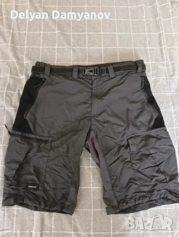 Мъжки туристически къси панталони Forclaz (Decathlon) с колан