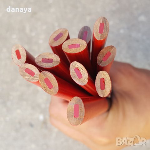 1621 Комплект овални дърводелски моливи ДУО 12 броя, снимка 5 - Други инструменти - 29695715