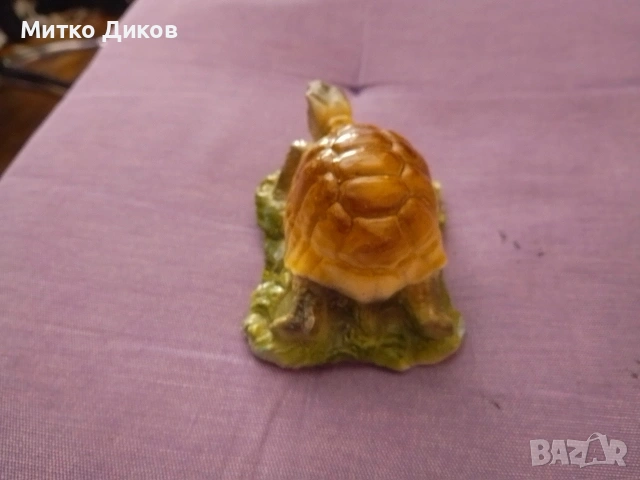 Гипсова костенурка за късмет 7х4 см