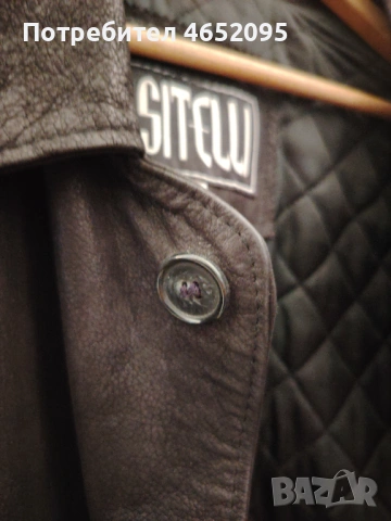 Mъжко кожено яке от естествена кожа Sitelli, снимка 7 - Якета - 53882730