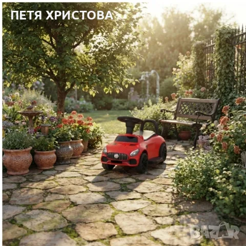 Детска кола за бутане с родителски контрол 2 в 1 – Светлини, звуци и педал за газ, снимка 2 - Детски велосипеди, триколки и коли - 55931506