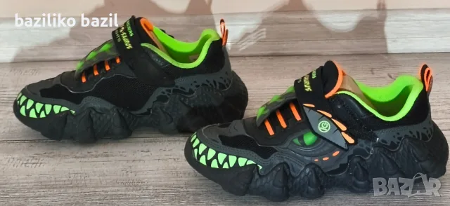 SKECHERS Skech-o-saurus: светещи обувки , снимка 4 - Детски маратонки - 56074122