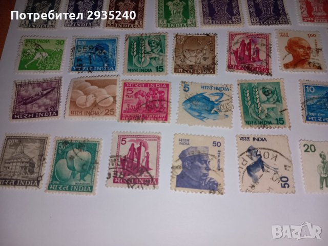 Марки Индия , снимка 6 - Филателия - 40758942