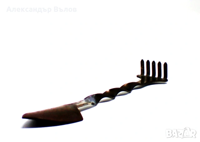 Стар Интрумент Цветя Саксии Лопатка Гребло Метал, снимка 12 - Колекции - 53119228