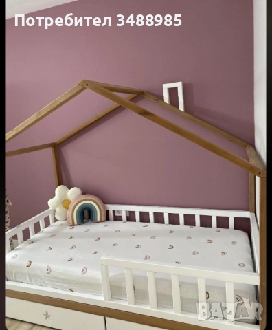 Детско легло тип монтесори