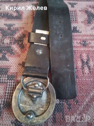 Колан стар кожен 34135, снимка 6 - Колани - 42821731