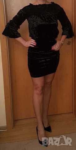 Нова рокля от кадифе модел Fervente , снимка 3 - Рокли - 31831169